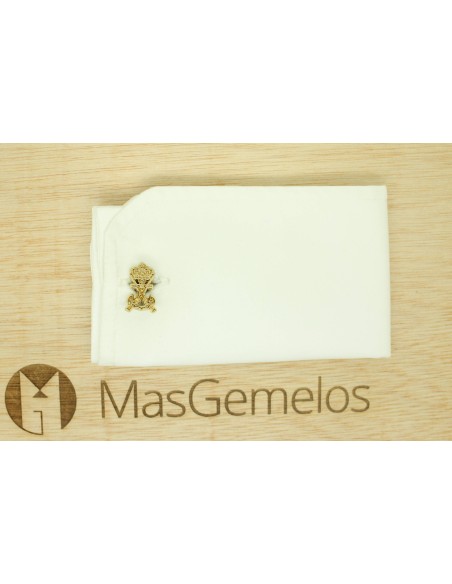 Boutons de manchette pour chemise Insigne doré Infanterie de Marine