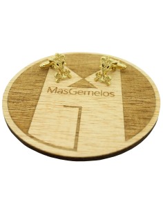 Boutons de manchette pour chemise Insigne doré Infanterie de Marine 2