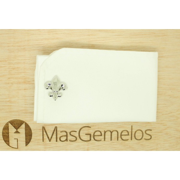 ICON Fleur-de-Lis plattierte Manschettenknöpfe