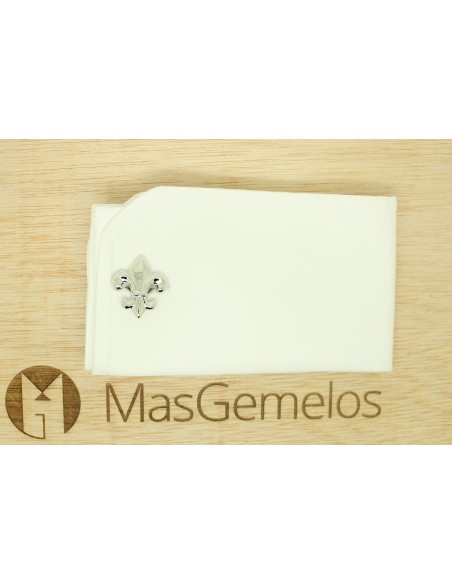 Gemelli da polso camicia ICON Fleur de Lys placcati