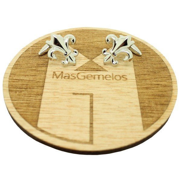 Boutons de manchette ICON Fleur de Lys plaqués