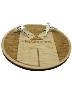 925 sterling silver shirt cufflinks, personalized, parrot-shaped 2
