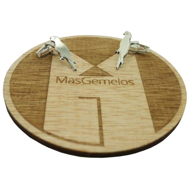 Gemelos de camisa plata 925 personalizado forma de Loro