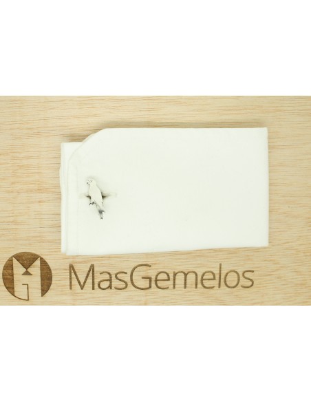 Boutons de manchette en argent 925, personnalisés, en forme de perroqu