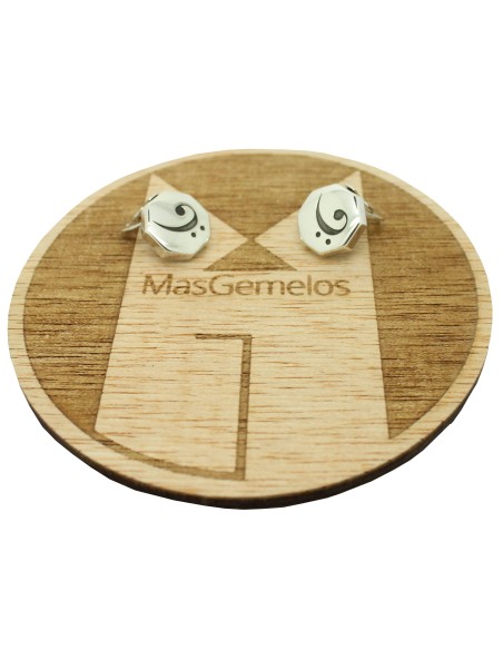 Custom Shirt Cufflinks Treble Clef Sterling Silver 925