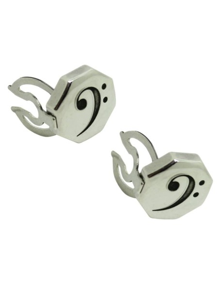 Custom Shirt Cufflinks Treble Clef Sterling Silver 925
