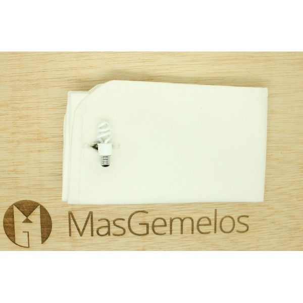 Cufflinks for Bombilla Eco White Shirt