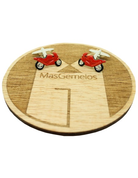 Black GP Motorbike Cufflinks