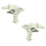Cufflinks with the symbol of the Greek god Hermes