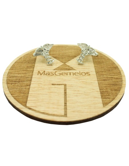 Boutons de manchette avec le symbole du dieu grec Hermès