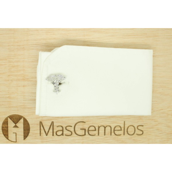 Gemelos para camisa símbolo del dios griego Hermes