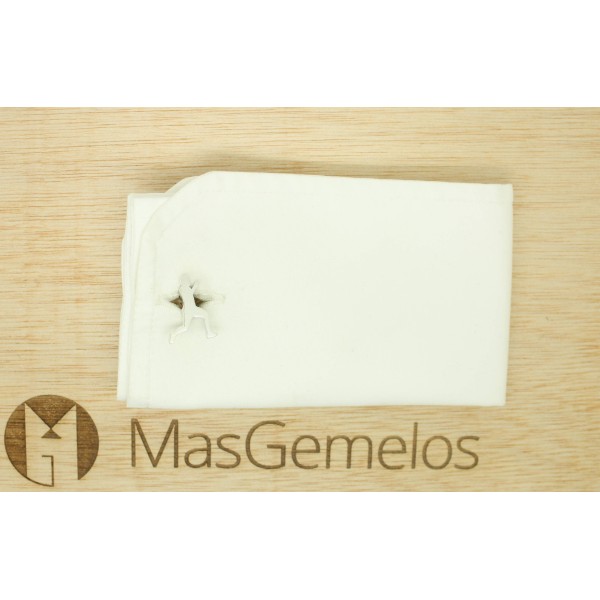 Gemelos de camisa plata 925 personalizado corredor running