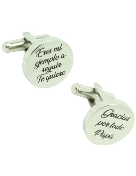Personalized cufflinks for shirt - You are my role model, I love you,