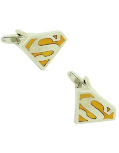 Gemelli da polso Superman arancioni