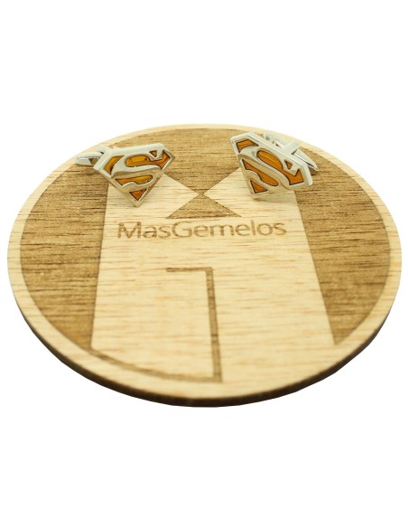 Boutons de manchette Superman orange