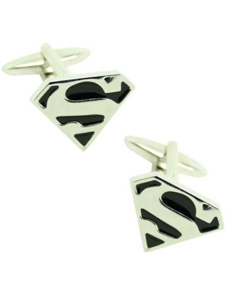 Boutons de manchette Superman noirs