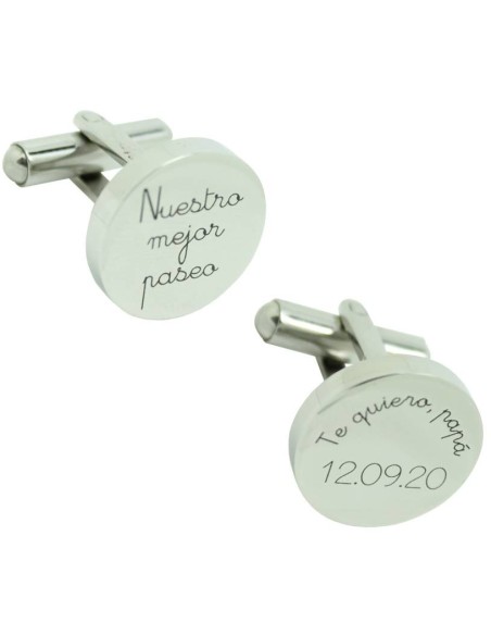 Gemelli da polso personalizzati "Il nostro miglior passaggio" e "Ti vo