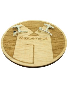 Boutons de manchette pour chemise Hache biscayenne 2