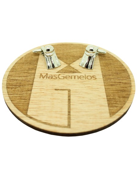 Abotoaduras para camisa "costal" de aço de carregador