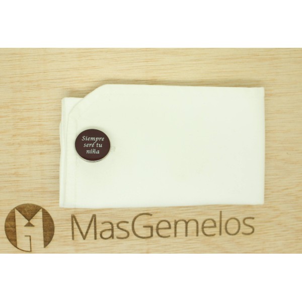 Boutons de manchette pour chemise de mariage - Je serai toujours ta pe