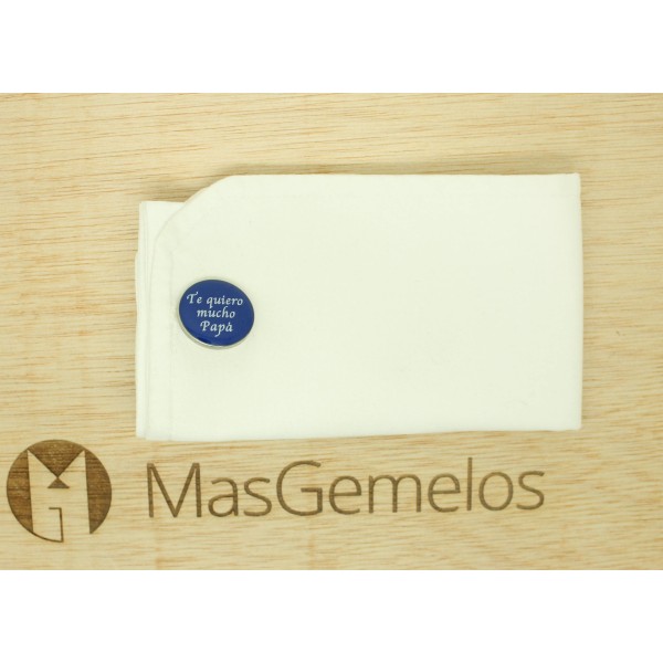 Abotoaduras para camisa de casamento "Sempre serei sua menina e te amo