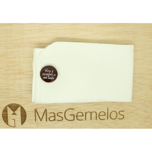 Boutons de manchette pour chemise de mariage - Aujourd'hui et toujours