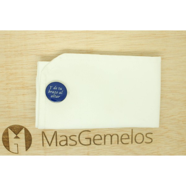 Abotoaduras para camisa de casamento - Das suas mãos, meus primeiros p