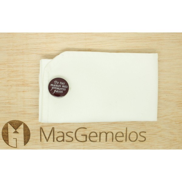 Gemelli per camicia da matrimonio - Dalle tue mani i miei primi passi,