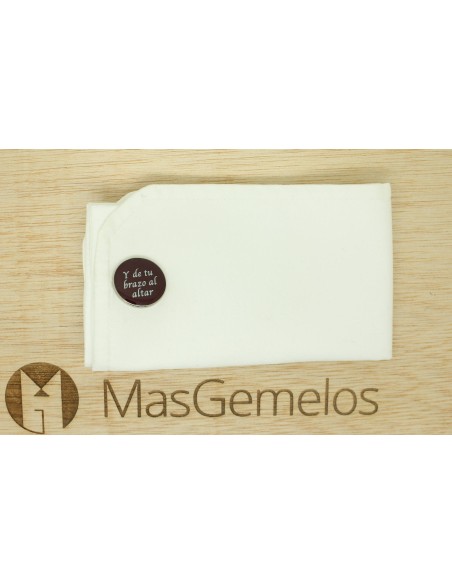 Boutons de manchette pour chemise de mariage - De tes mains, mes premi