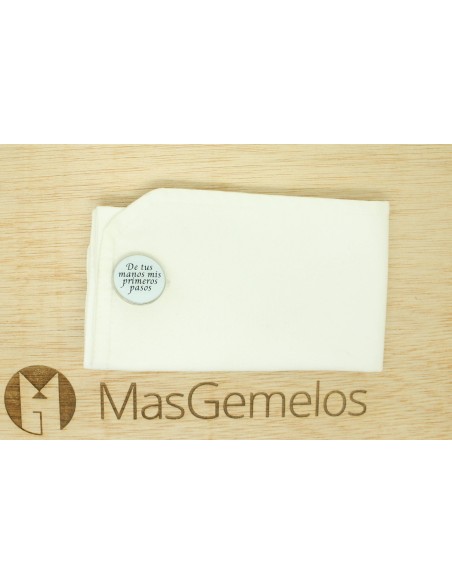 Boutons de manchette pour chemise avec une phrase de mariage : De tes