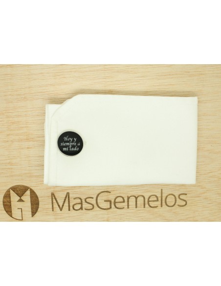 Wedding cufflinks for a shirt: Today and always by my side & I will al