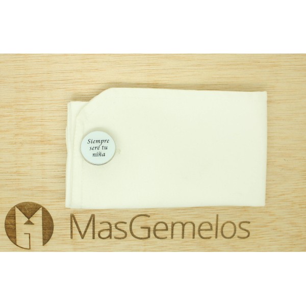 Wedding cufflinks for a shirt: Today and always by my side & I will al