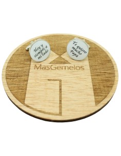 Manschettenknöpfe für die Hochzeit: Heute und immer an meiner Seite & 2