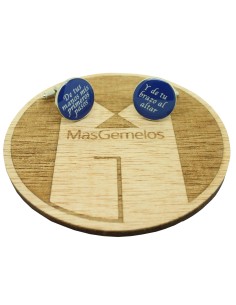 Gemelos para camisa con frase boda De tus manos mis primeros pasos Y d 2