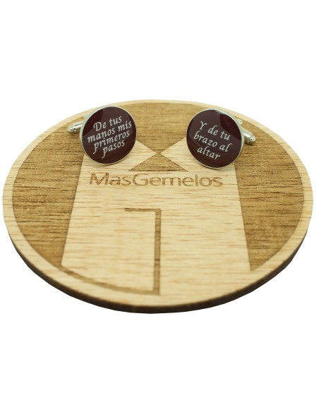 Boutons de manchette pour chemise de mariage - De tes mains, mes premi