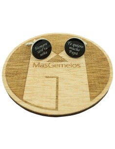 Wedding cufflinks for a shirt: I will always be your little girl & I l 2