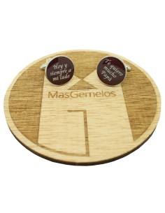 Cufflinks for wedding shirt - Today and always by my side and I love y 2