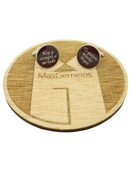 Cufflinks for wedding shirt - Today and always by my side and I love y