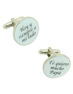 Wedding cufflinks for a shirt: Today and always by my side & I love yo