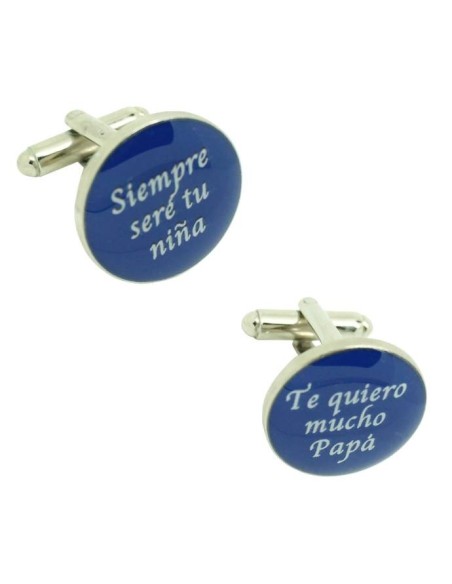 Boutons de manchette pour chemise de mariage "Je serai toujours ta pet