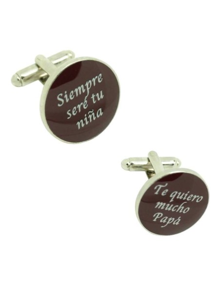 Boutons de manchette pour chemise de mariage - Je serai toujours ta pe