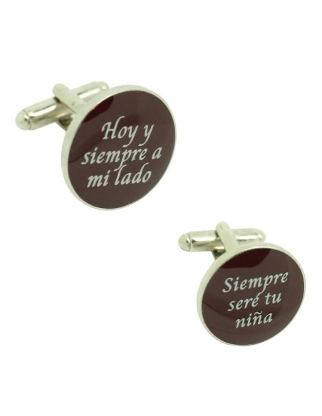 Cufflinks for wedding shirt - Today and always by my side and I love y