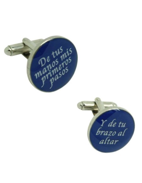 Gemelli per camicia da matrimonio - Dalle tue mani i miei primi passi,