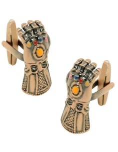 Gemelos para camisa guante Thanos Infinity War - bronce