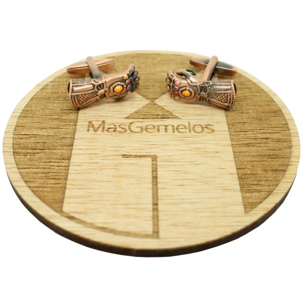 Boutons de manchette pour chemise - Gant de Thanos Infinity War - Bron