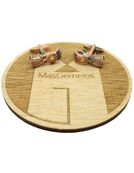 Boutons de manchette pour chemise - Gant de Thanos Infinity War - Bron