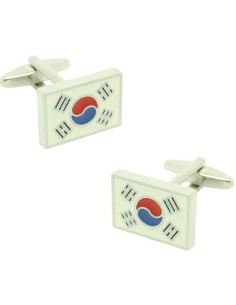 Cufflinks for shirt - South Korea flag