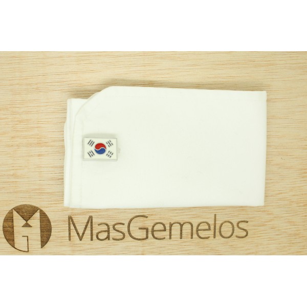 Manschettenknöpfe für Hemd - Flagge von Südkorea