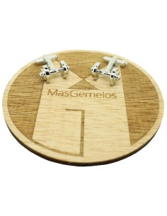 Boutons de manchette pour chemise - Haltères de gym 2