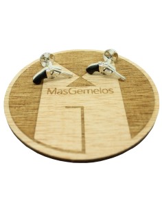 Boutons de manchette pour chemise - Revolver avec fermoir rond 2